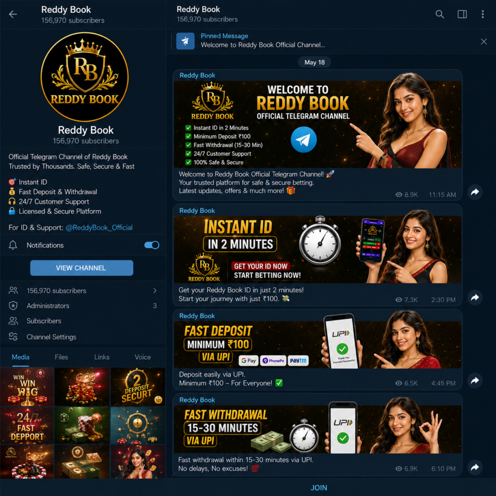 Official Reddybook Telegram Channel, Group Links, Latest Updates, Betting Tips & Community Guide 2026