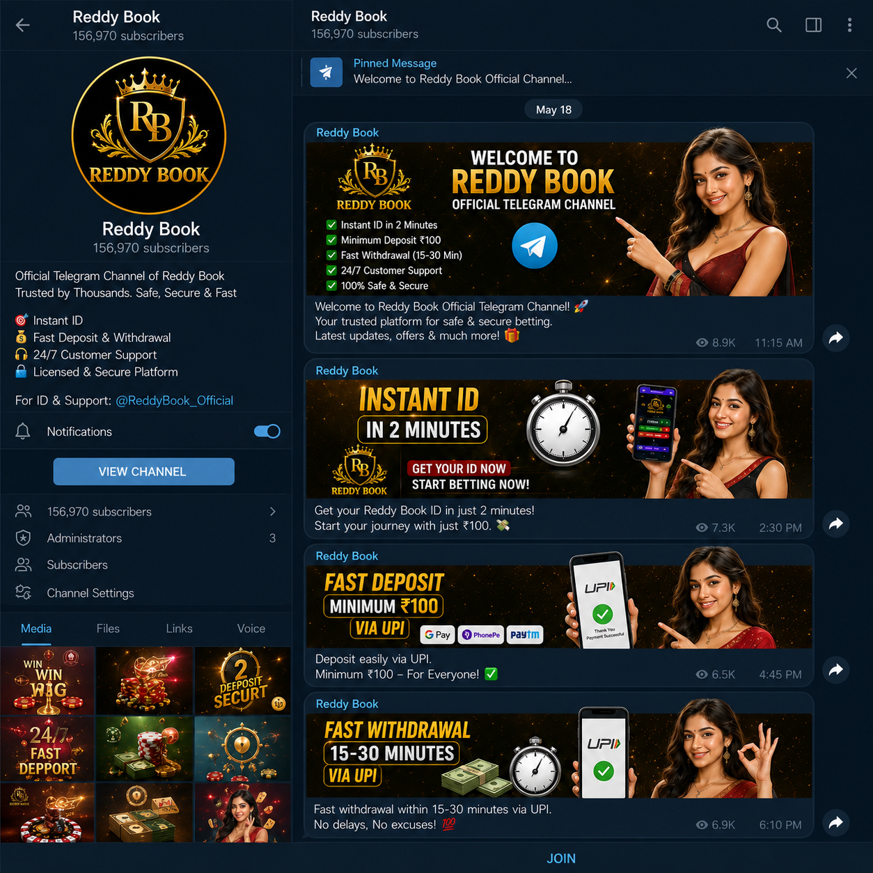 Reddybook Telegram - Official Channel and Complete Guide Banner
