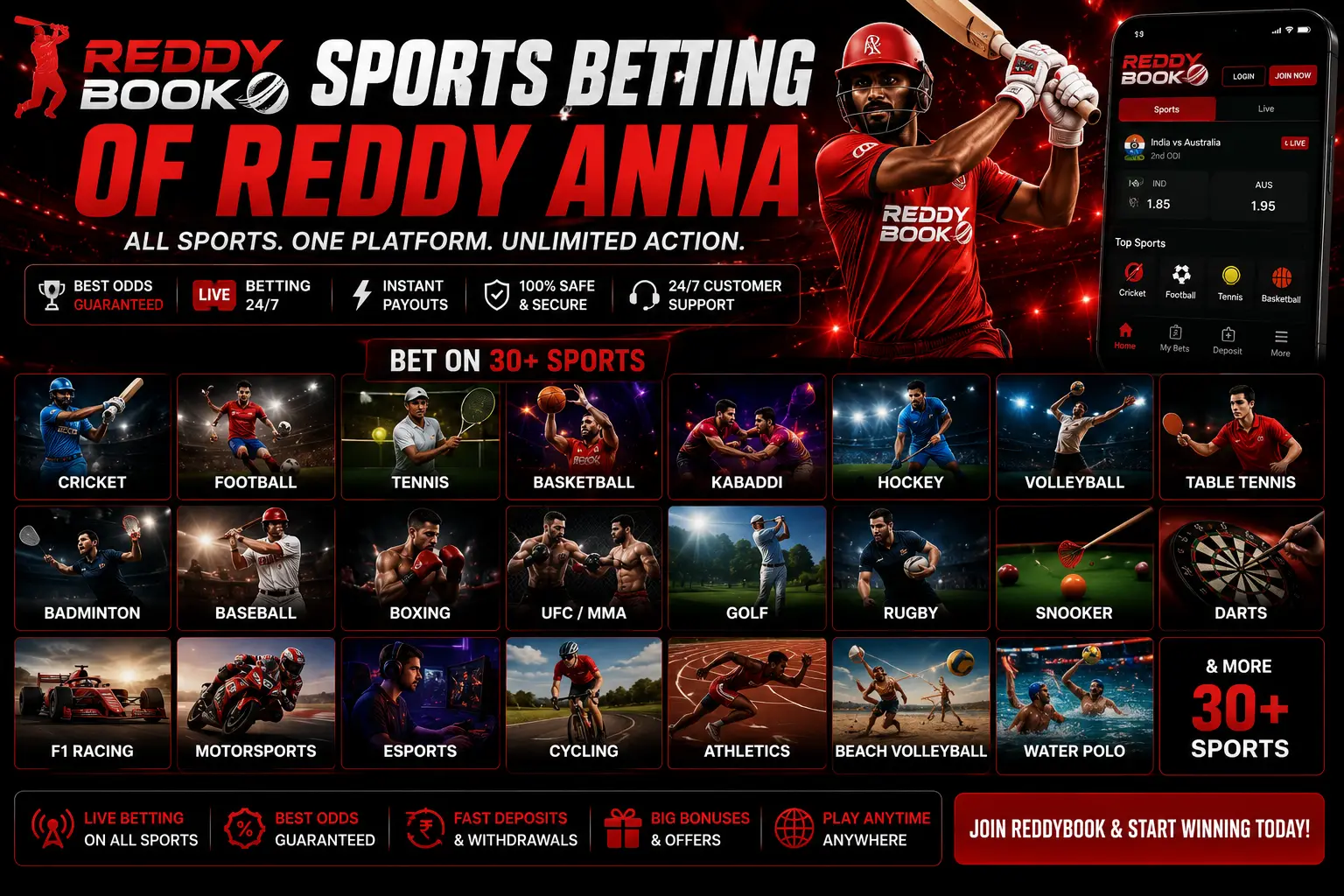 Reddybook Betting Dashboard