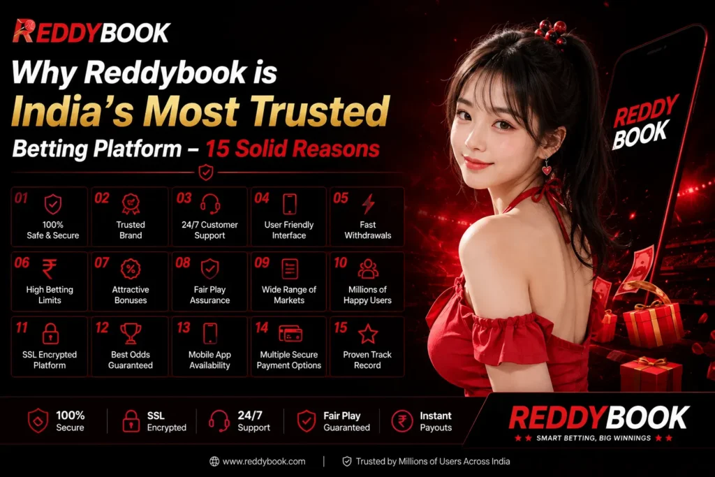 why reddybook is trusted & India's Most Trusted Betting Platform